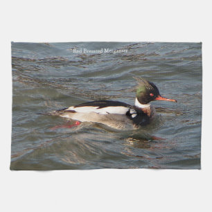 Red Breasted Merganser kitchen towel