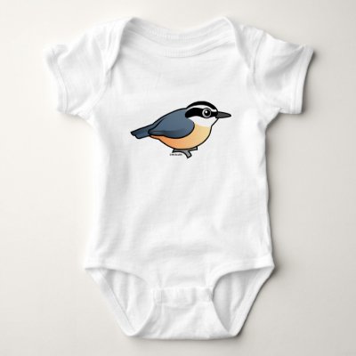 Red-breasted Nuthatch Baby Bodysuit