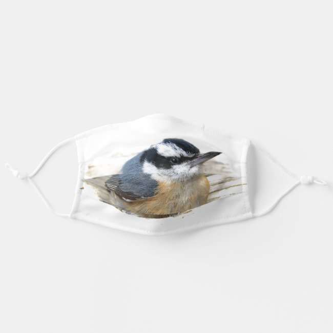 Red-breasted Nuthatch Bird Cloth Face Mask