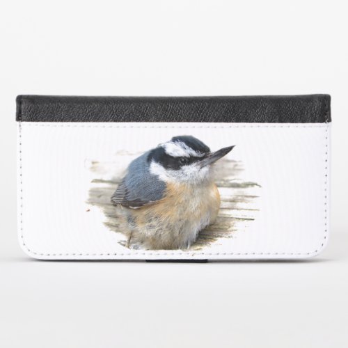 Red_breasted Nuthatch Bird iPhone X Wallet Case