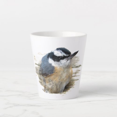 Red_breasted Nuthatch Bird Latte Mug