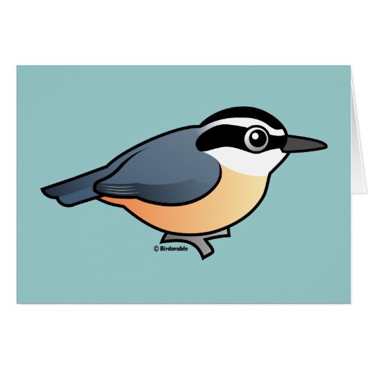 Red-breasted Nuthatch Cards (Front Horizontal)