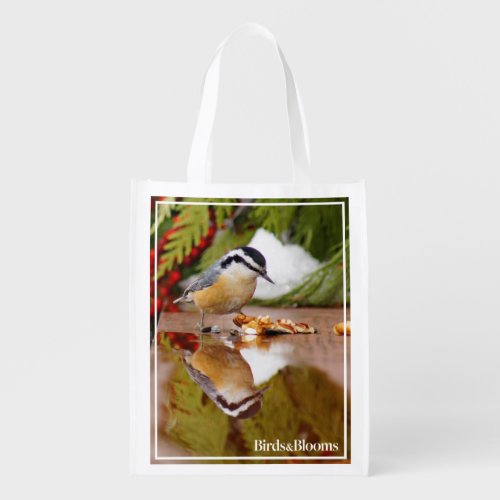 Red_breasted Nuthatch Grocery Bag