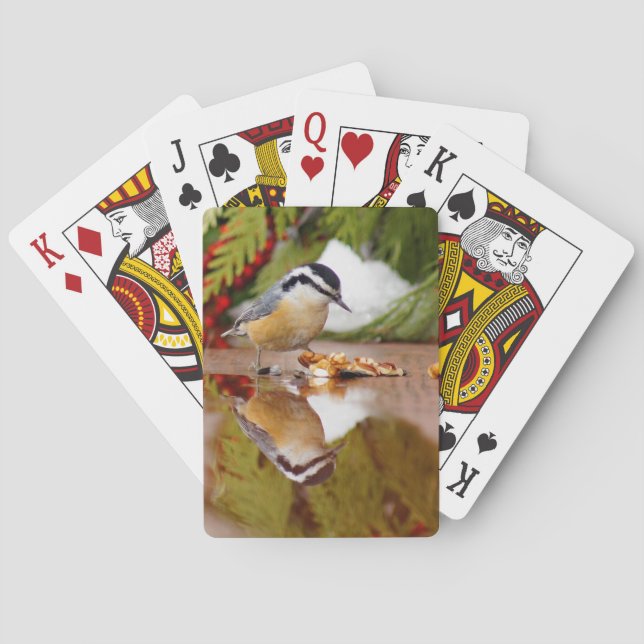 Red-breasted Nuthatch Poker Cards (Back)