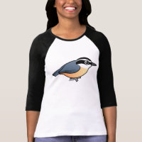 Red-breasted Nuthatch Ladies Raglan Fitted T-Shirt