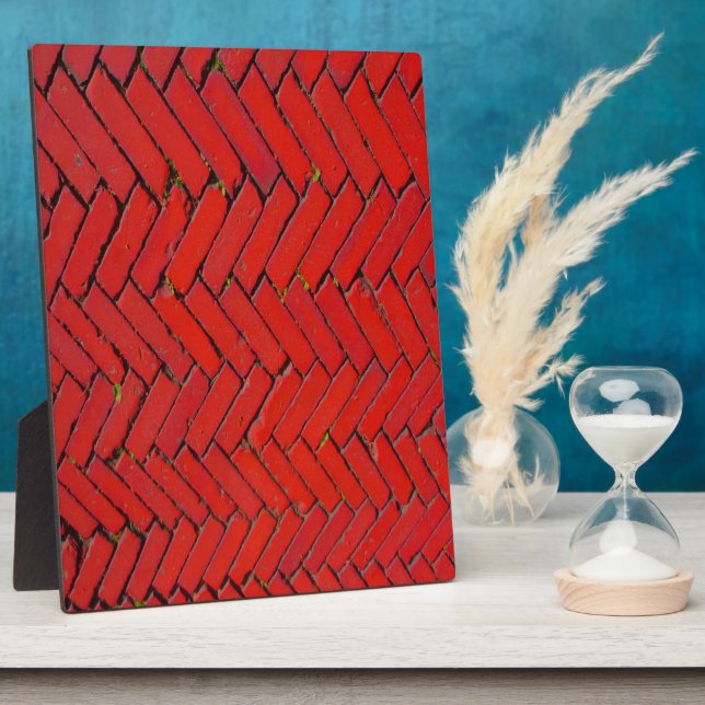 Red Brick Chevron Plaque (Side)