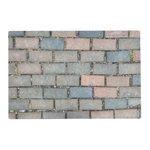 Red Brick floor texture pattern laminated Placemat
