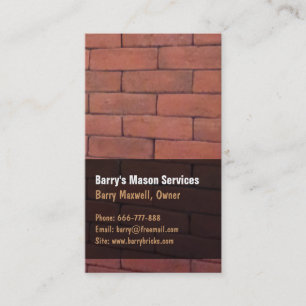 Red Brick Mason Business Cards