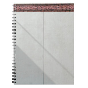 Red brick stones notebook