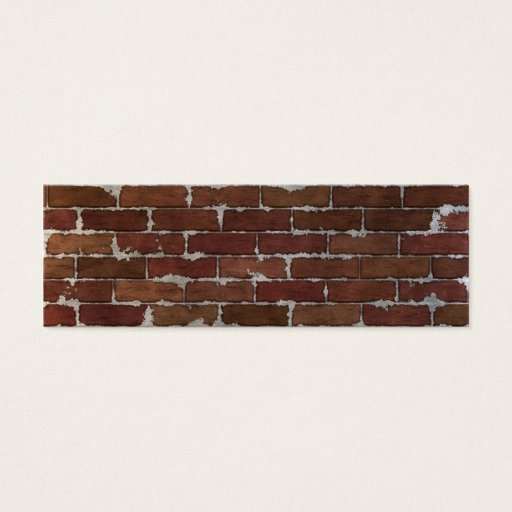 Customizable Red Brick Wall Business Card