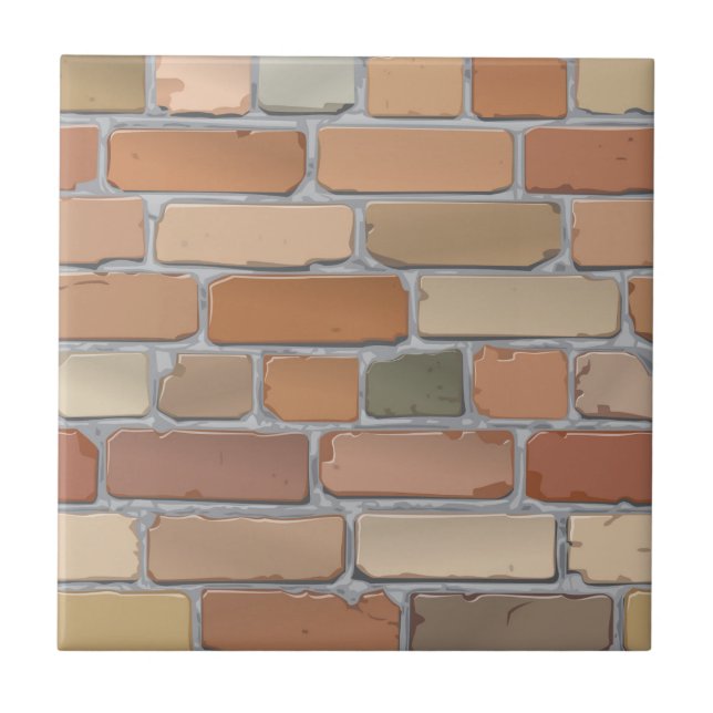 Red brick wall. ceramic tile (Front)