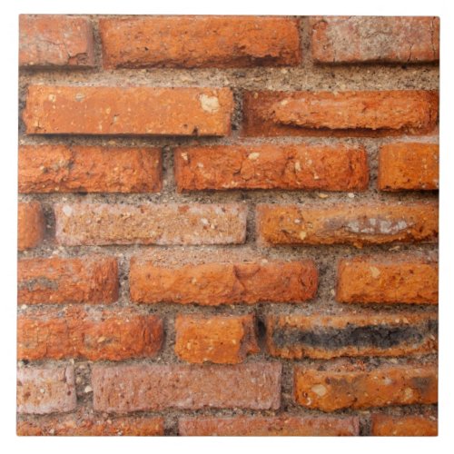 Red Brick Wall Ceramic Tile