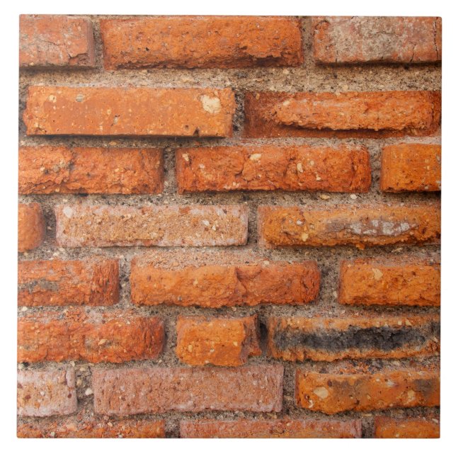 Red Brick Wall Ceramic Tile (Front)