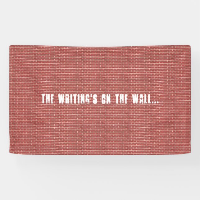 Red Brick Wall Customizable Banner (Horizontal)