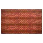 Red brick wall fabric