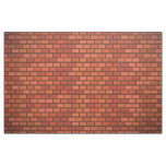Red brick wall fabric