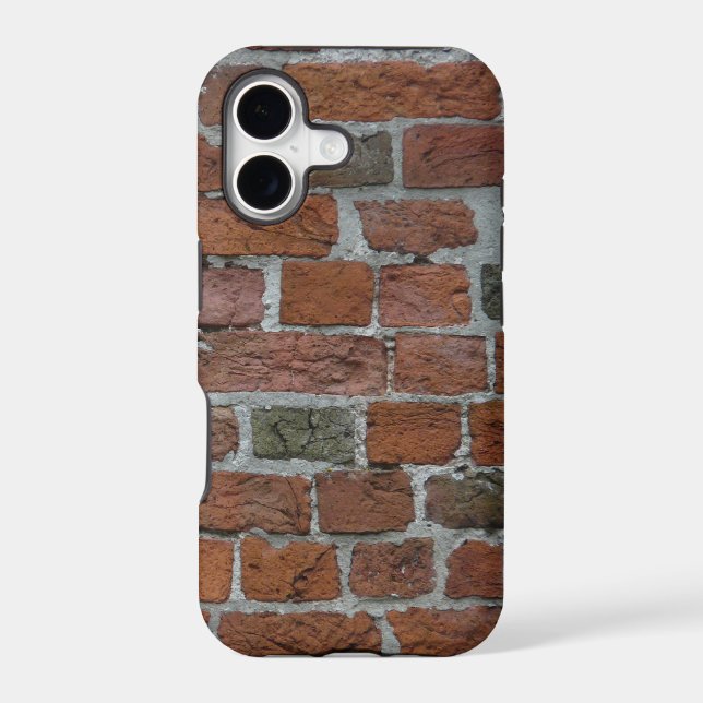 Red brick wall iphone case (Back)
