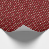 RED BRICK WALL pattern Wrapping Paper (Corner)