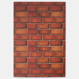 Red brick wall post-it notes