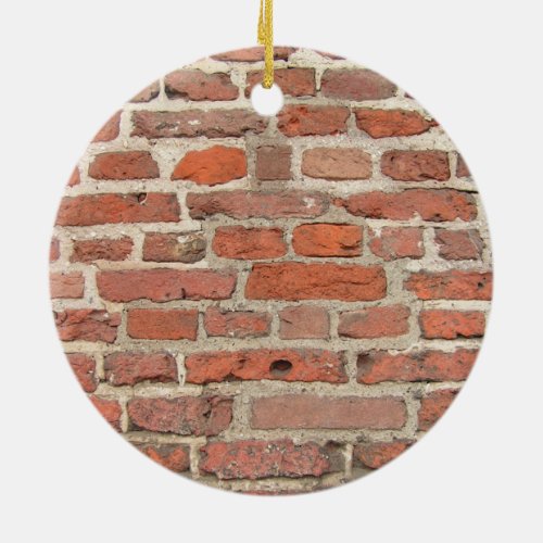 Red Brick Wall Structure Ceramic Ornament