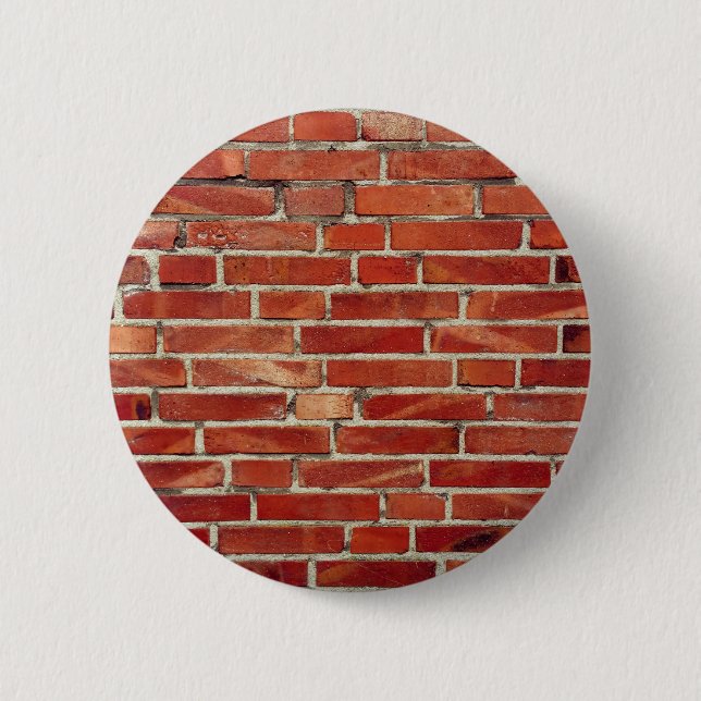 Red Brick Wall Texture Button (Front)