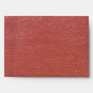 Red brick wall texture envelope