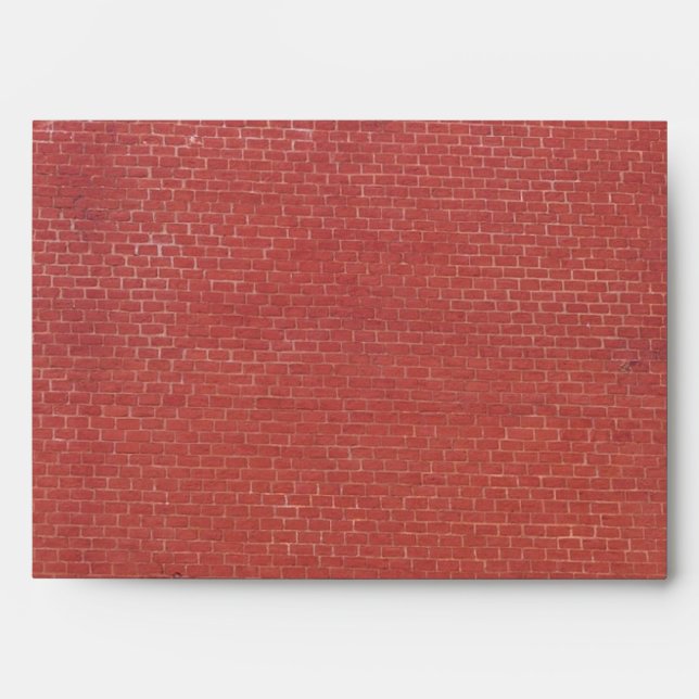 Red brick wall texture envelope (Front)