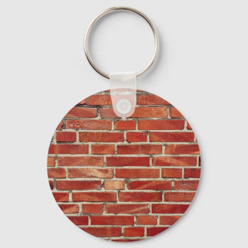 Red Brick Wall Texture Keychain