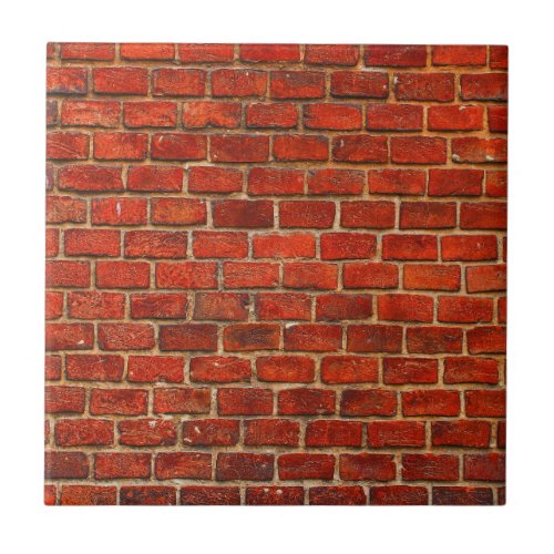 Red Brick Wall Texture Tile