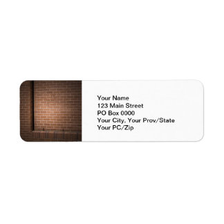 Red Brick Wall Textured Label