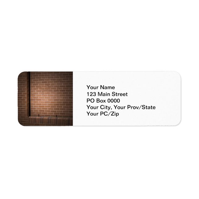 Red Brick Wall Textured Label (Front)