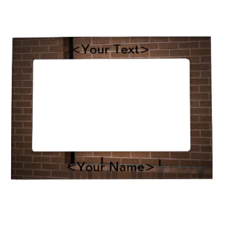 Red Brick Wall Textured Magnetic Frame