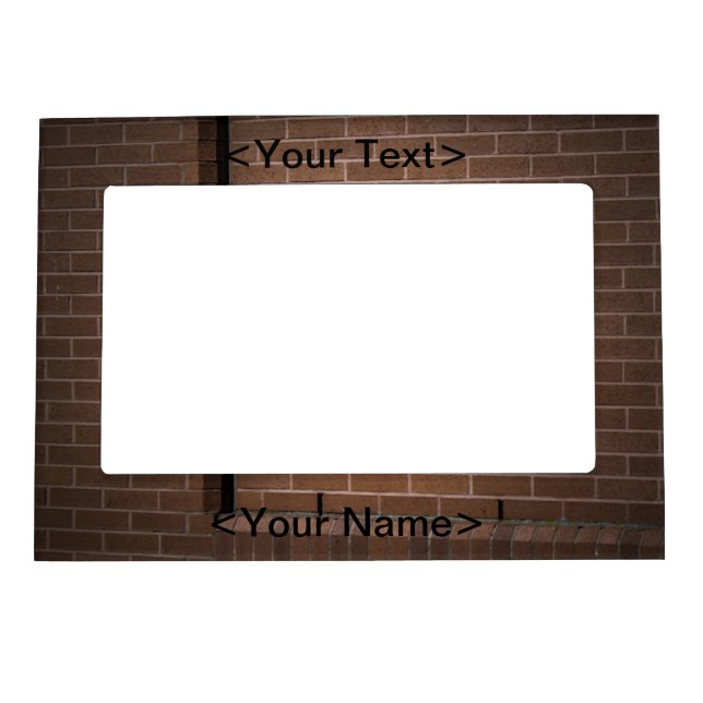 Red Brick Wall Textured Magnetic Frame (Front)