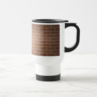 Red Brick Wall Textured Travel Mug