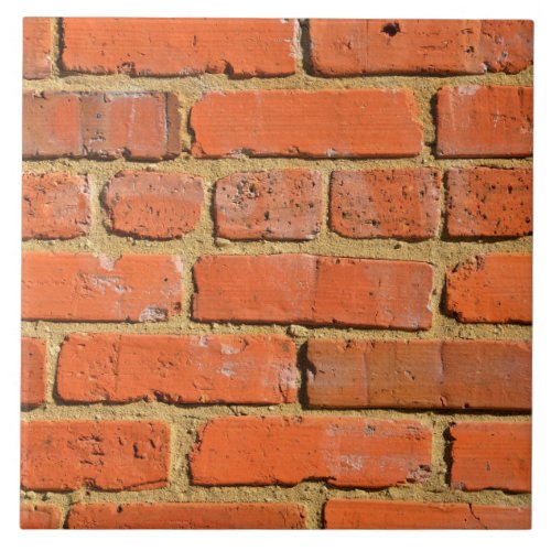 Red brick wall tile