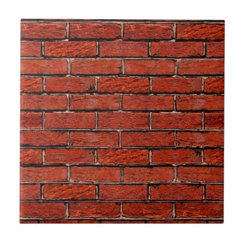 Red Brick Wall too  Tile