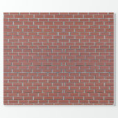 Red Brick Walling Wrapping Paper (Flat)