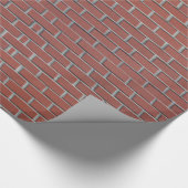 Red Brick Walling Wrapping Paper (Corner)