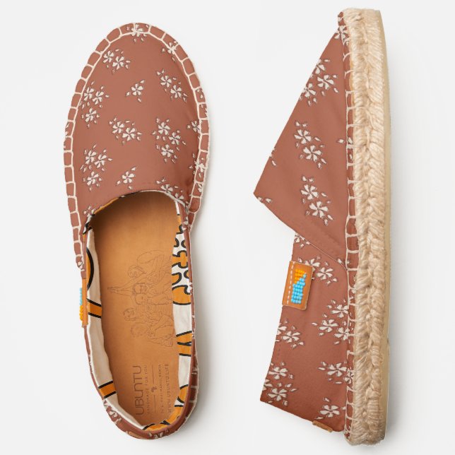 Red Brick Wildflower Espadrilles (Side)