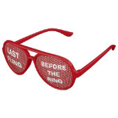 Red Bride's Party Eye Glasses (Angled)