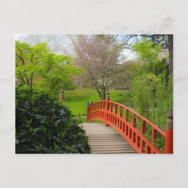 Red Bridge Meditation Postcard (Front)