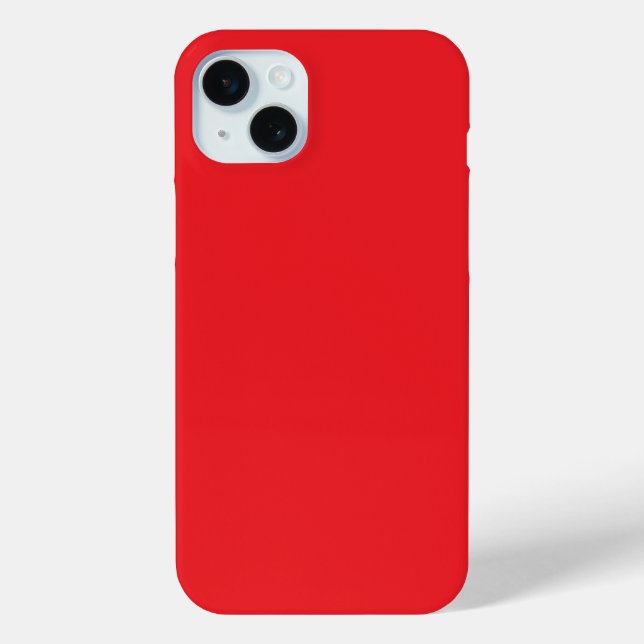 Red, bright red, solid color Case-Mate iPhone case (Back)