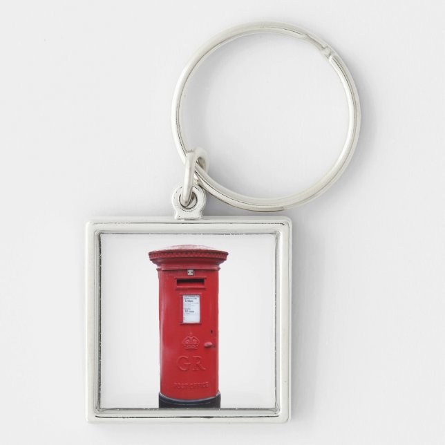 Red British Post box Keychain (Front)