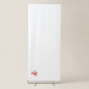red, brown and pink Vertical Retractable Banner