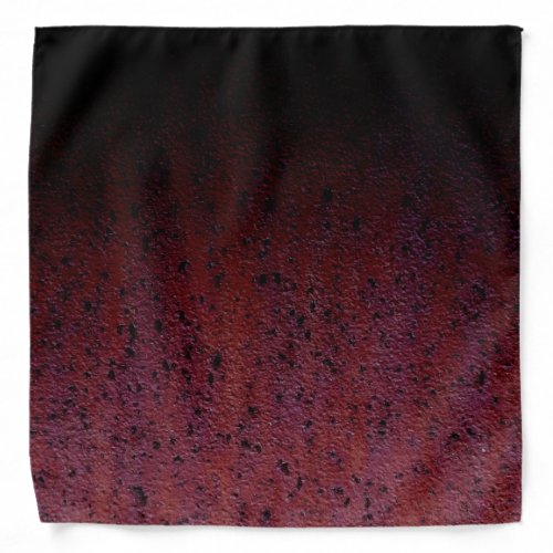 Red Brown Black Ombre Rust Metal Patina Bandana