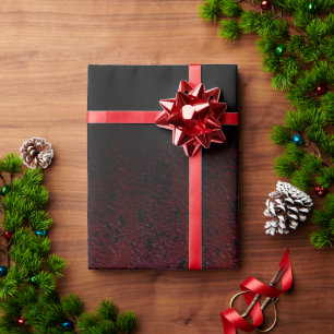 Red Brown Black Ombre Rust Metal Patina Wrapping Paper