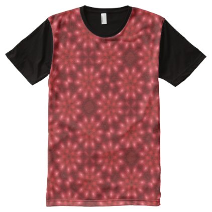 Red Brown Bokeh Pattern Elegant All-Over-Print Shirt