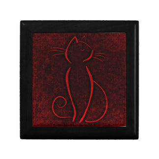 Red Brown Cat | Zazzle_Growshop. Gift Box