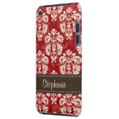 Red Brown Damask iPod Touch 4th Gen Case-Mate Cove Cover (Back Left)