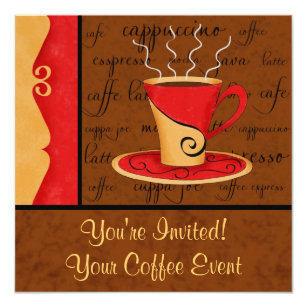 50% Off Coffee Meeting Invitations – Limited Time Only | Zazzle